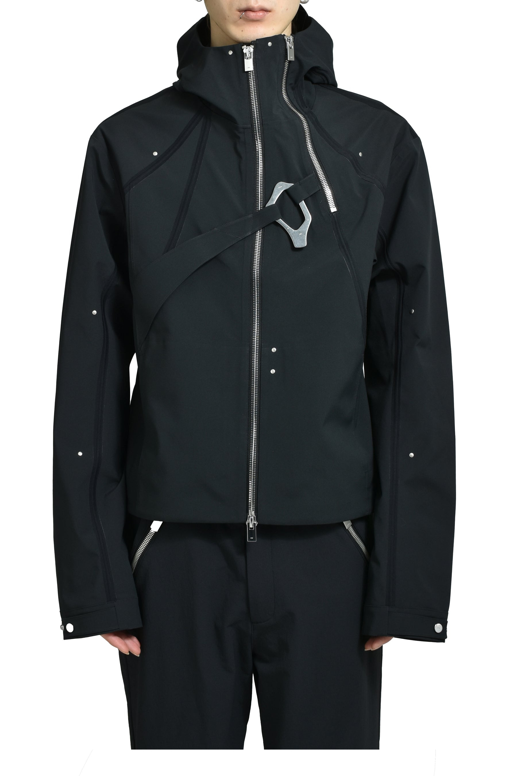 MOIRE TECHNICAL JACKET / BLK - 1