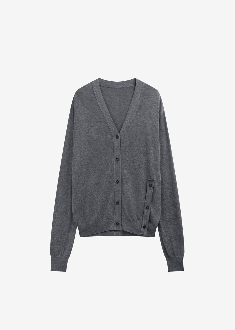 Calvane Two-Way Cardigan - Grey 1