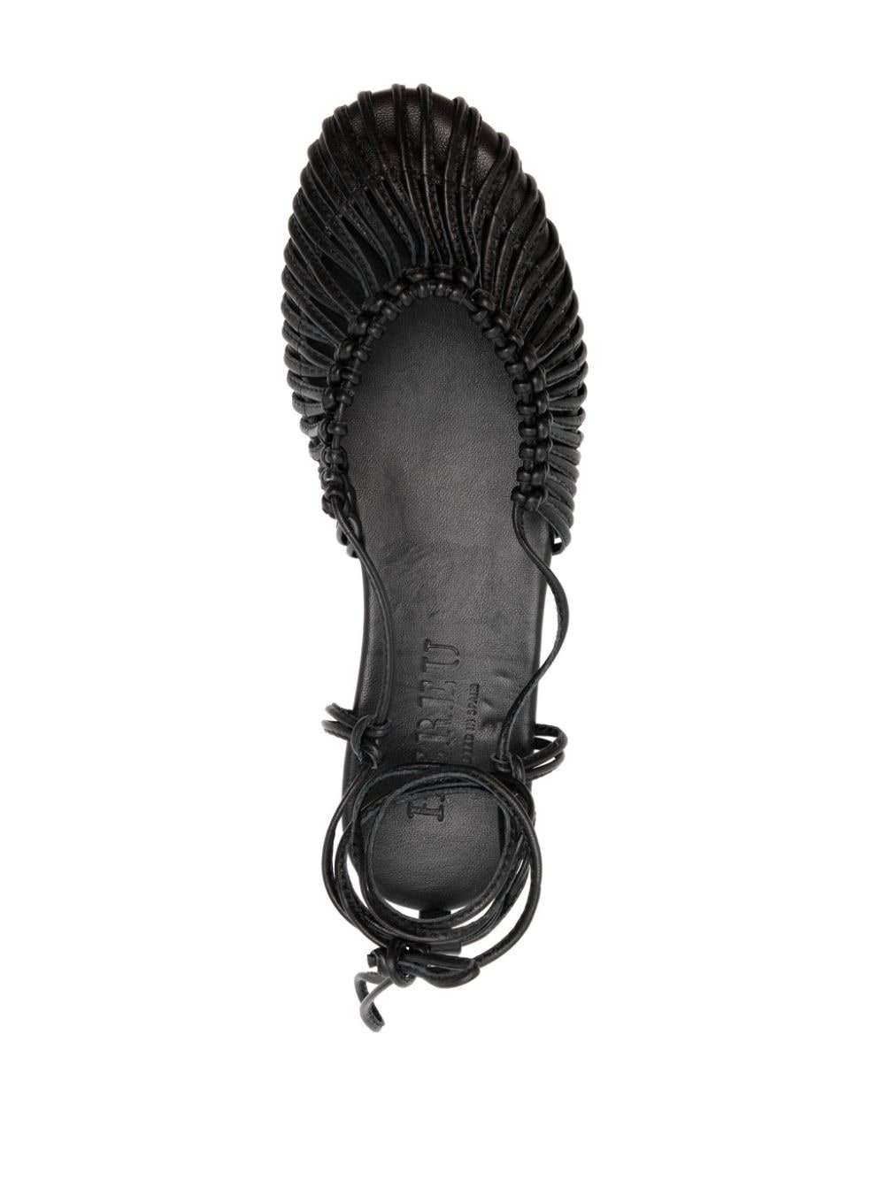 Mantera knotted leather sandals - 4