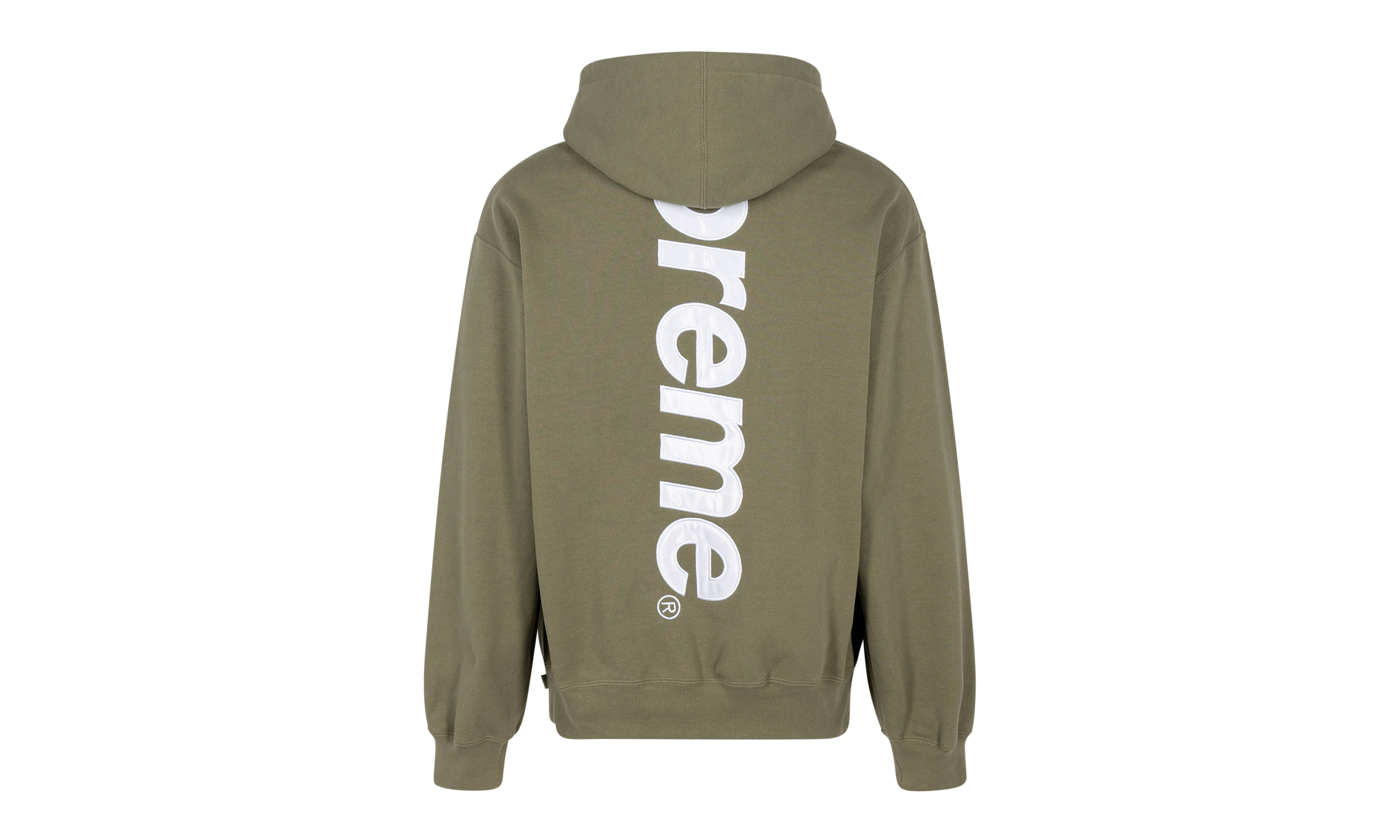 Satin Appliqué Hooded Sweatshirt - 3