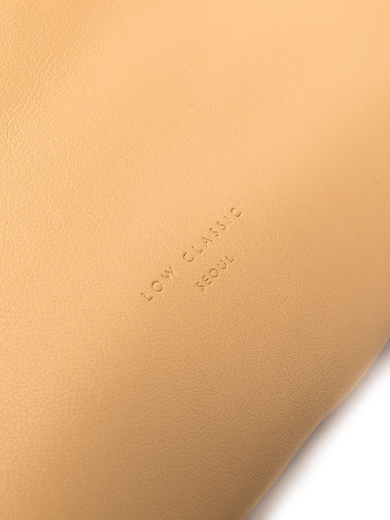 Egg leather tote bag 4