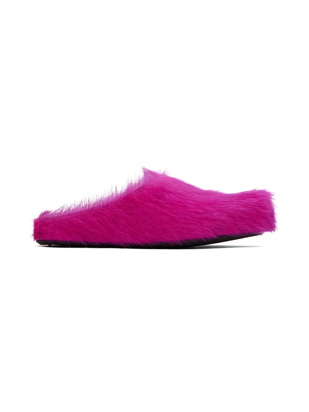 Pink Long-Hair Calfskin Fussbett Sabot Loafers - 1