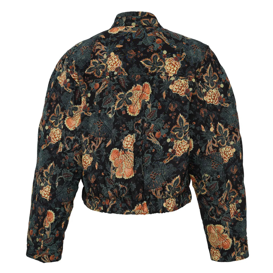 Lavinia Silk Quilted Bomber Jacket - 2