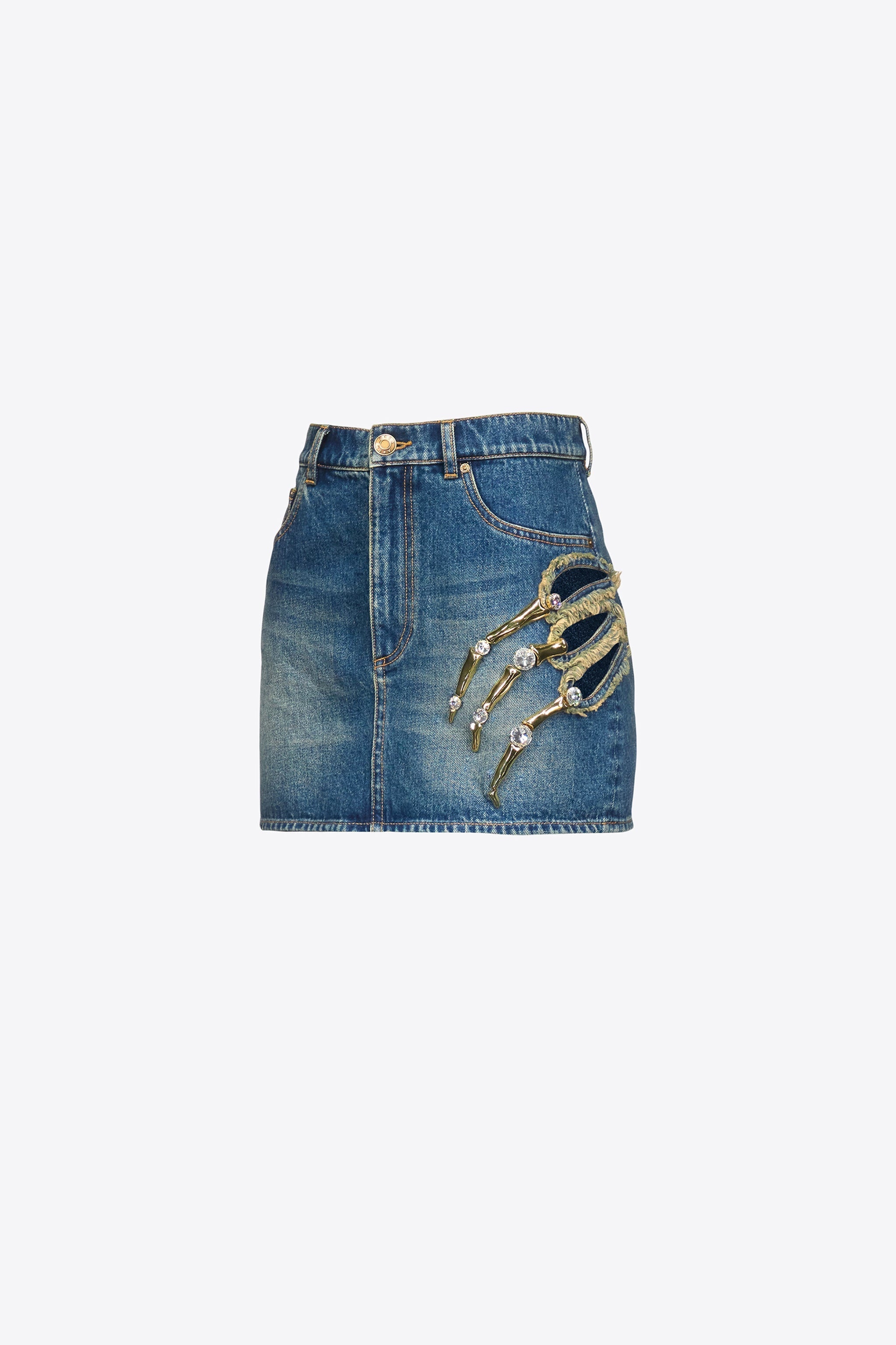 CLAW CUTOUT MINI SKIRT - 2