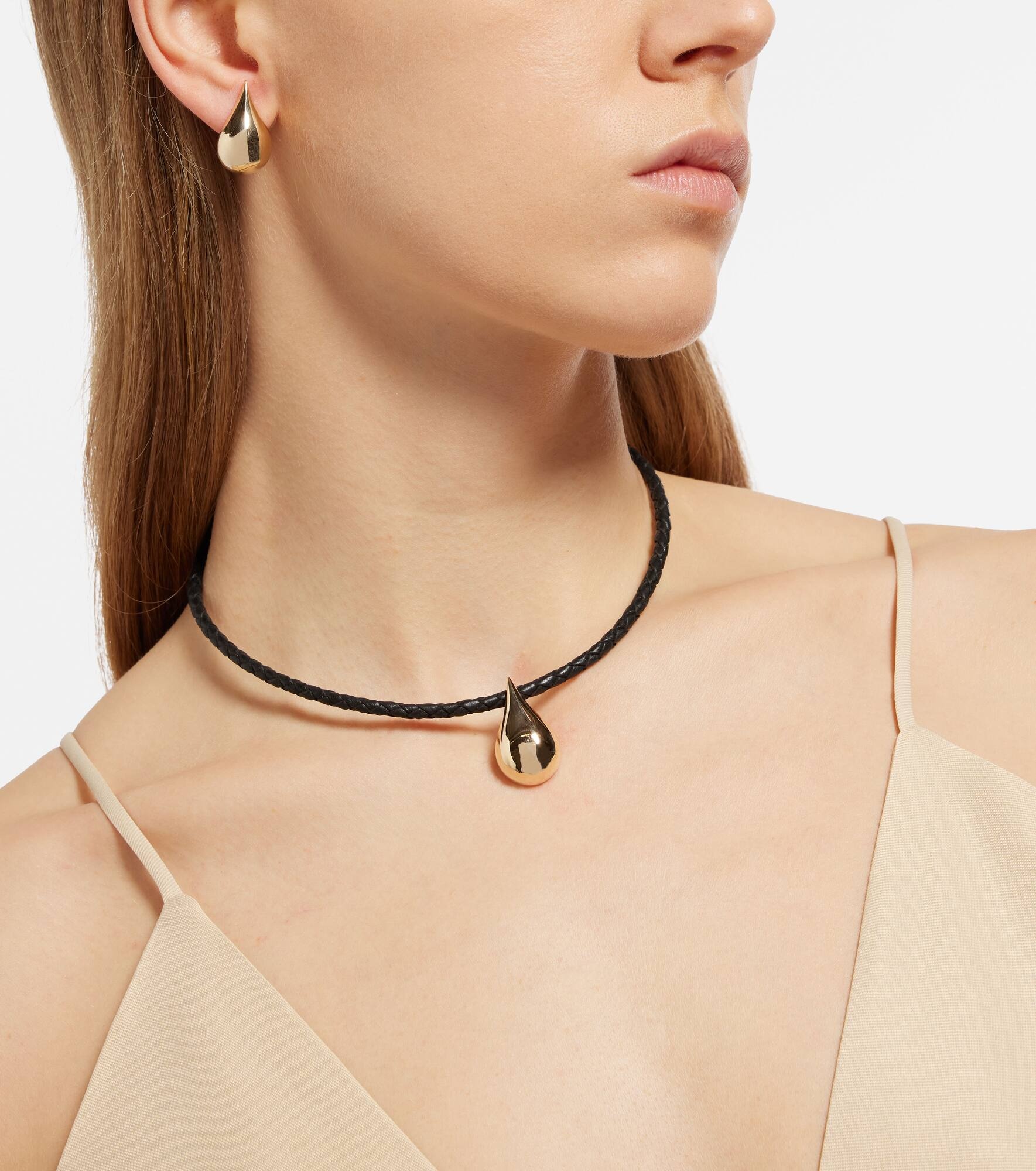 Water Droplet 14kt gold earrings - 5