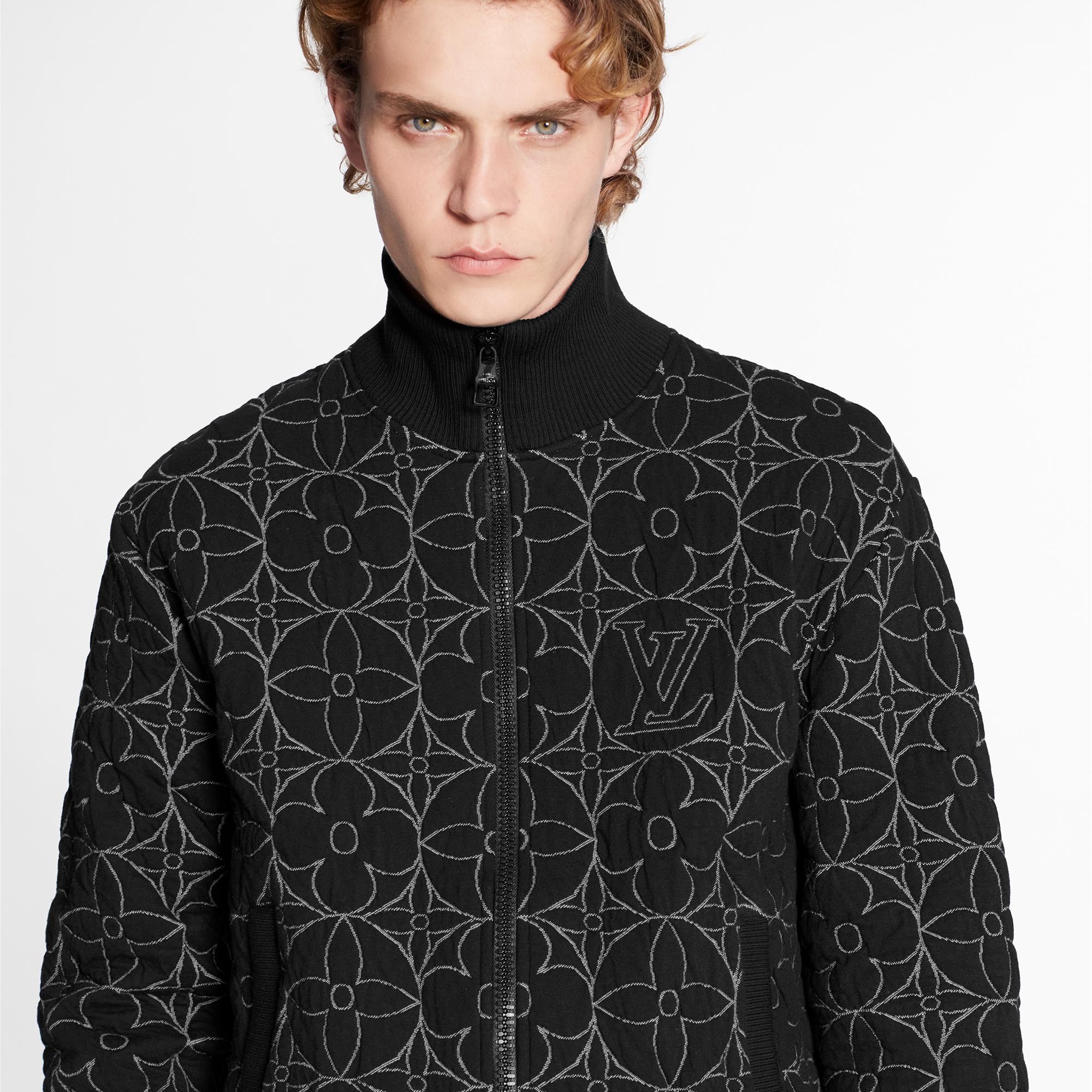 Zip-Through Monogram Flower Blouson - 3