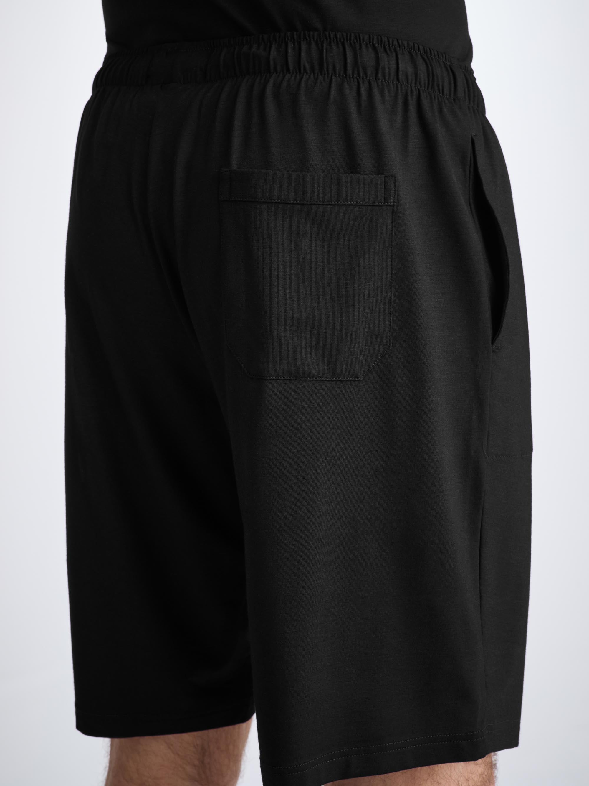 Men's Lounge Shorts Basel Micro Modal Stretch Black - 7