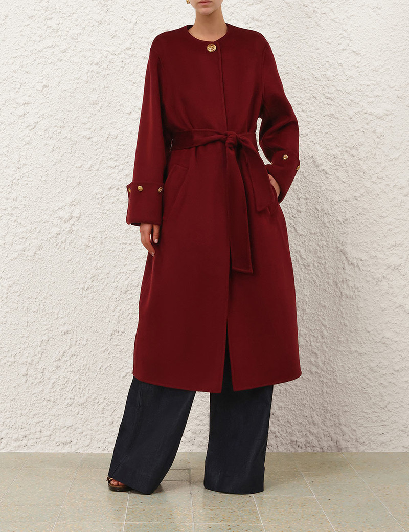 Zimmermann REBELLION WRAP COAT outlook