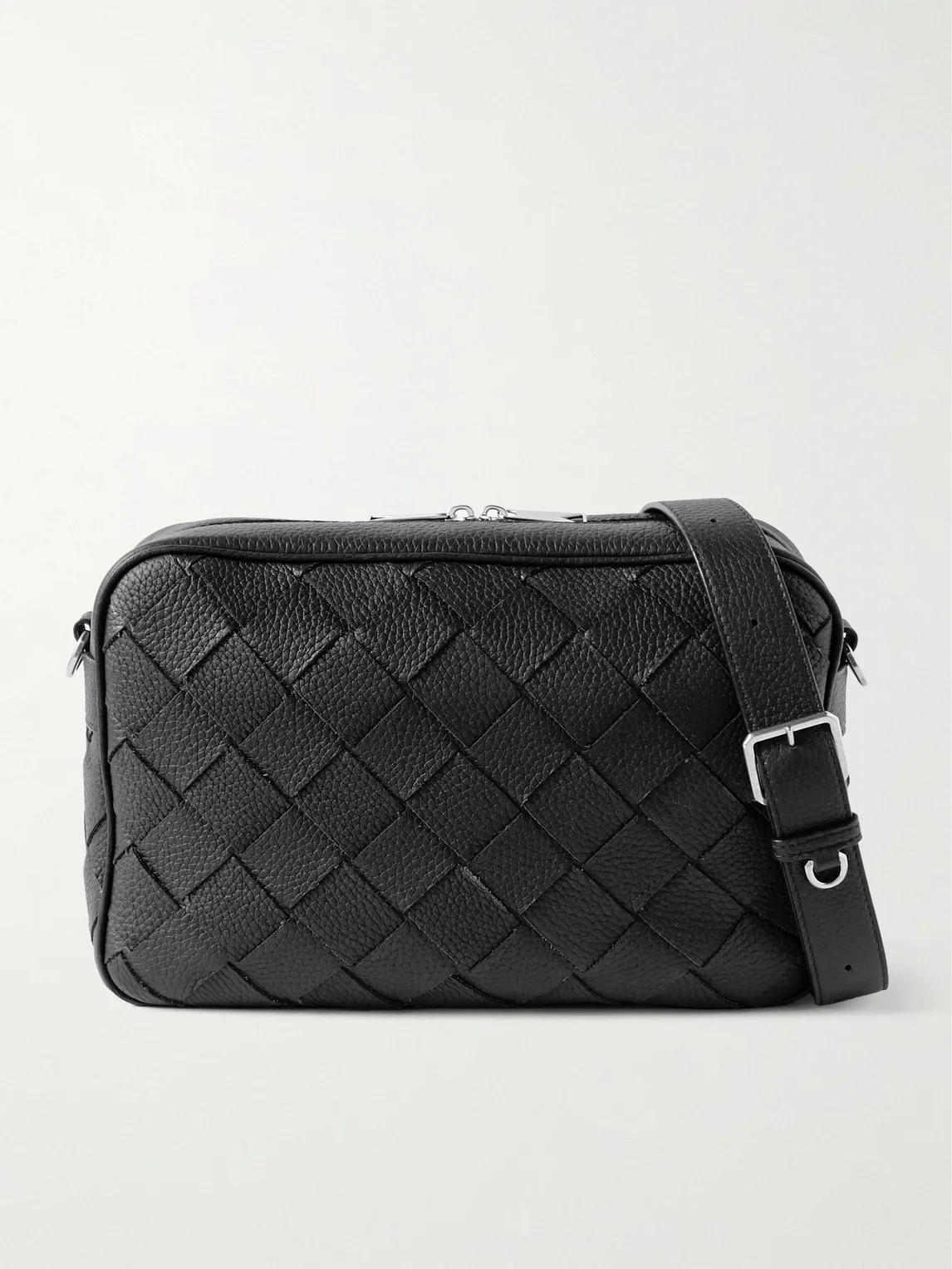 Intrecciato Full-Grain Leather Camera Bag - 1