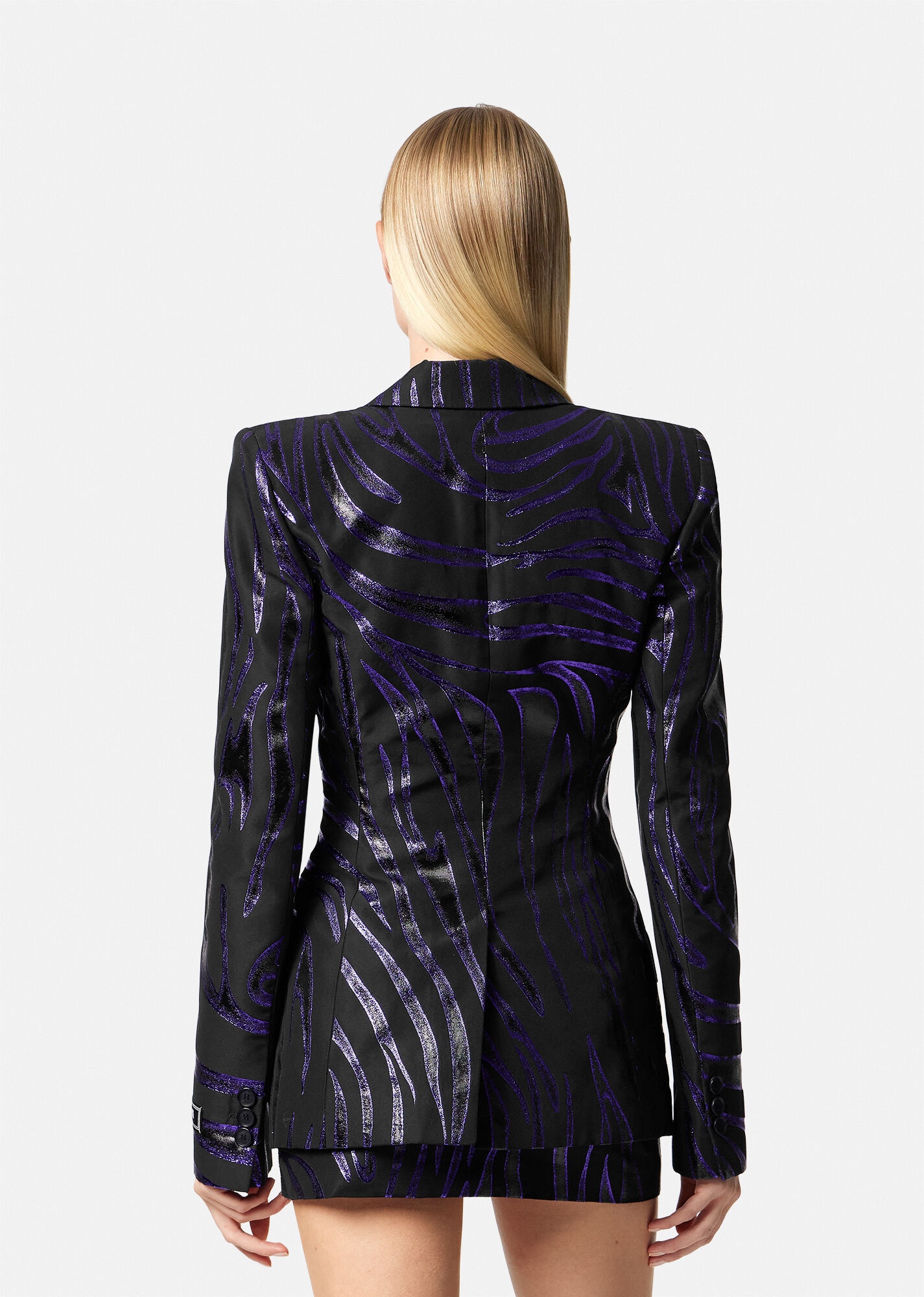 Zebra Single-Breasted Blazer - 4