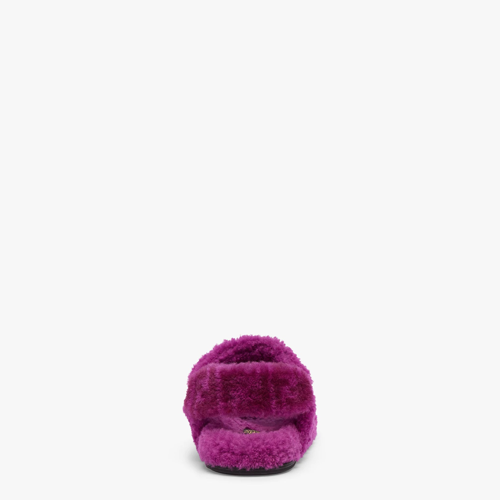 Purple sheepskin sandals - 3