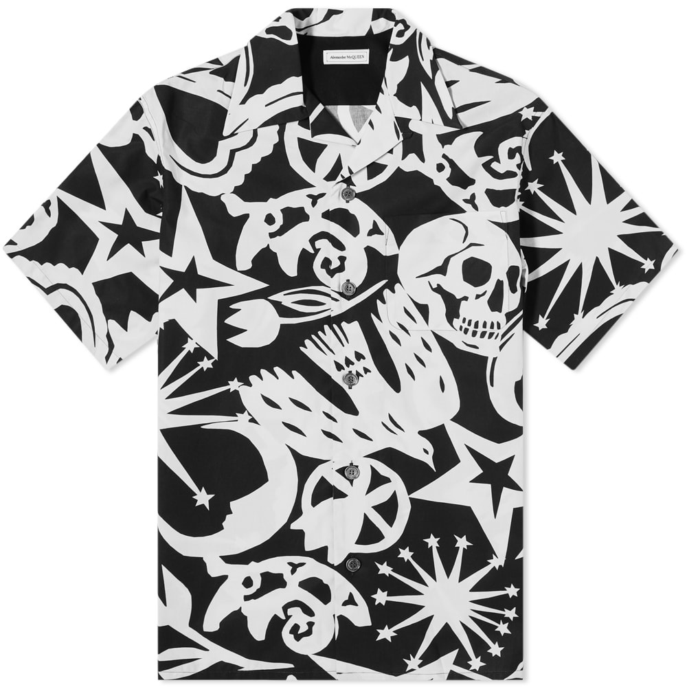 Alexander McQueen Skull All Over Print Vacation Shirt - 1