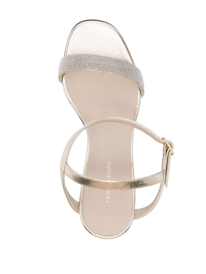60mm bead-embellished leather sandals 4