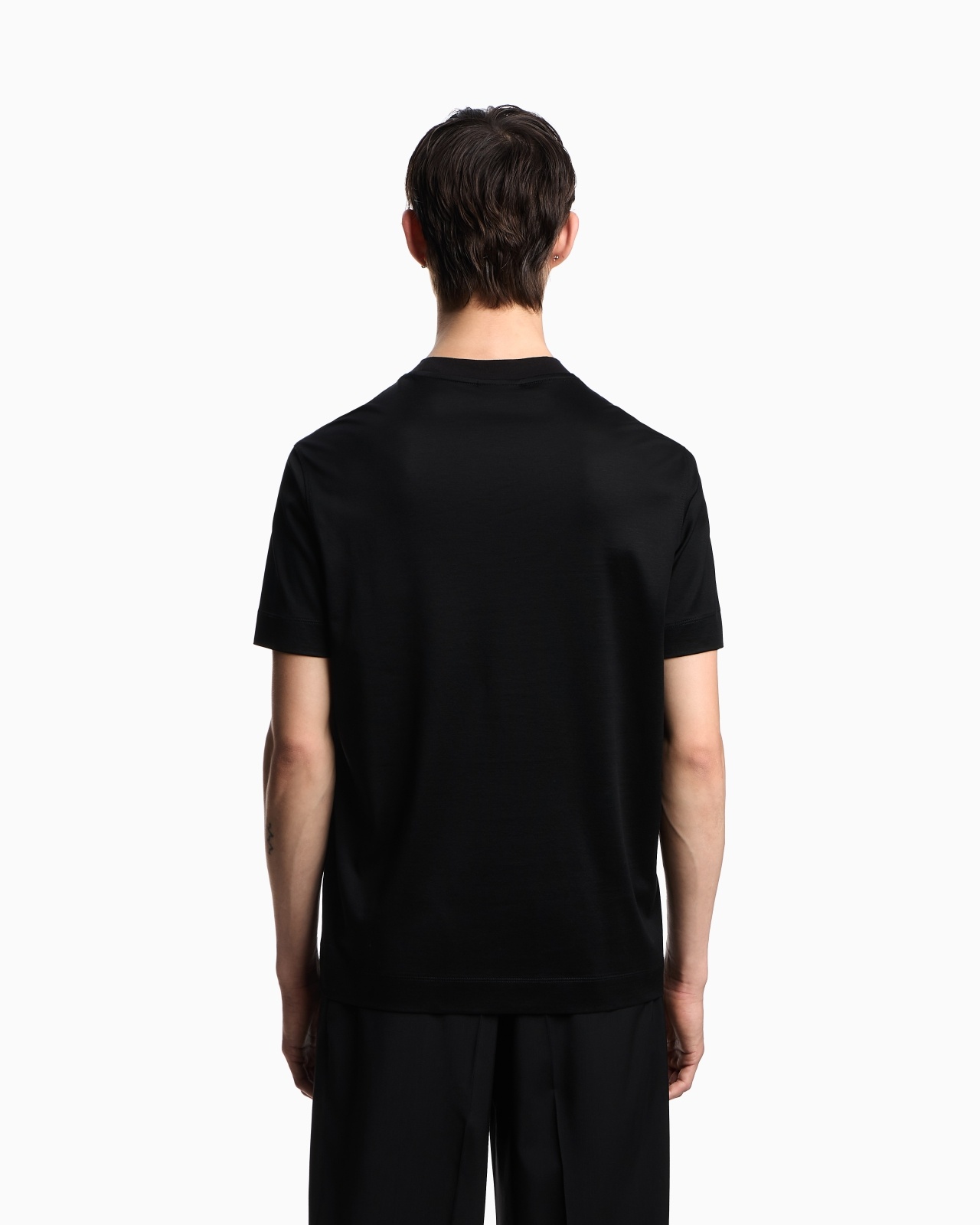 LYOCELL BLEND JERSEY T-SHIRT WITH 3D-EFFECT LOGO - 3