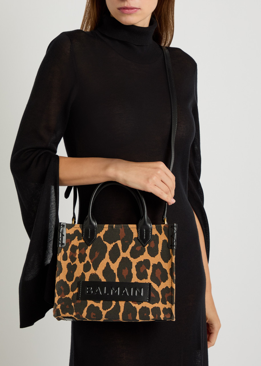 Balmain B-army 36 Leopard-print Canvas Tote - 6