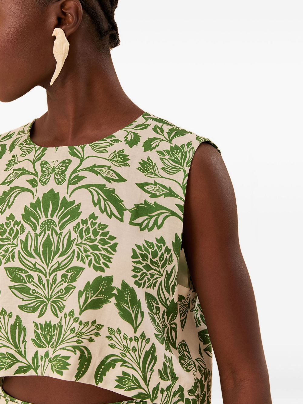 Delicate Tapestry-print top - 5