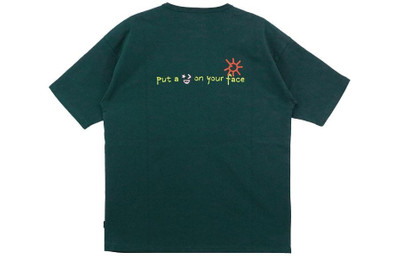 Converse Converse Put-a-Smile-On-Your-Face Logo T-Shirt 'Green' 10024879-A03 outlook
