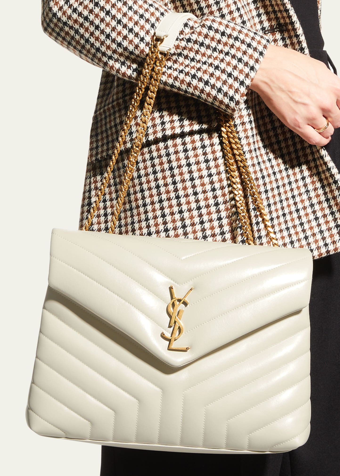 Loulou Medium YSL Shoulder Bag in Quilted Leather - 2
