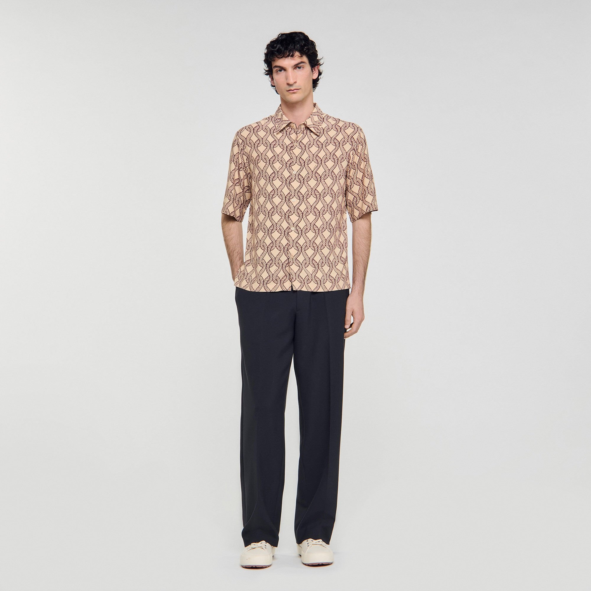 LOOSE-FIT ROPE PRINT SHIRT - 1