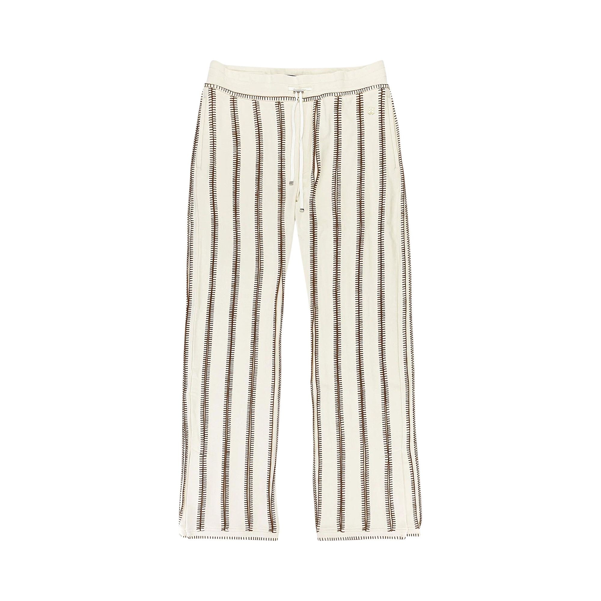 Amiri Stitch Flare Track Pants 'Alabaster' - 1