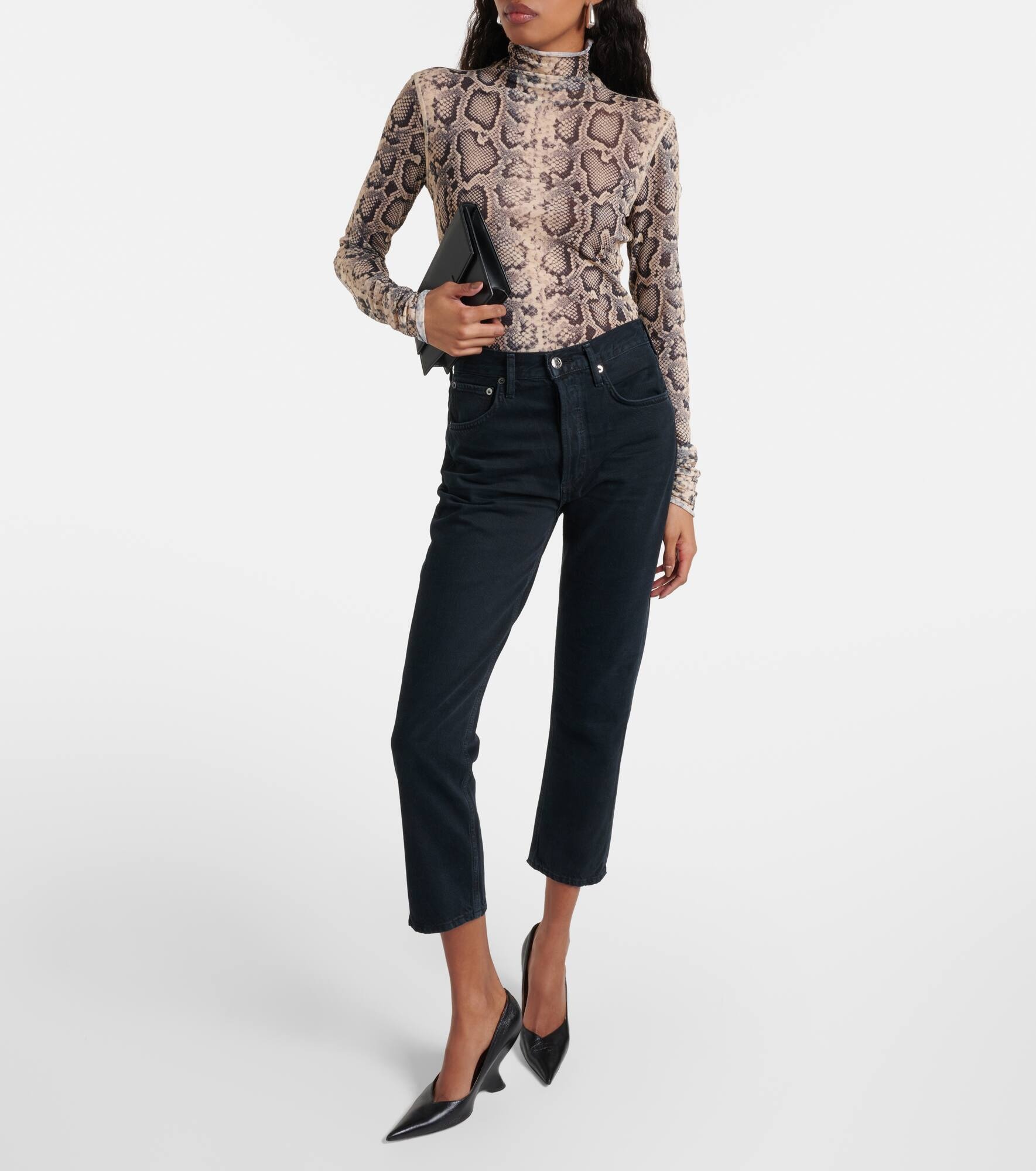 Riley Crop high-rise slim jeans - 7
