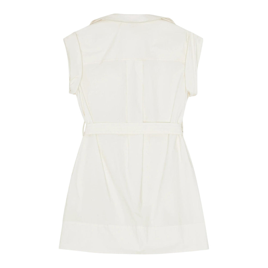 Stretch Cotton Cowl Neck Mini Dress - 2
