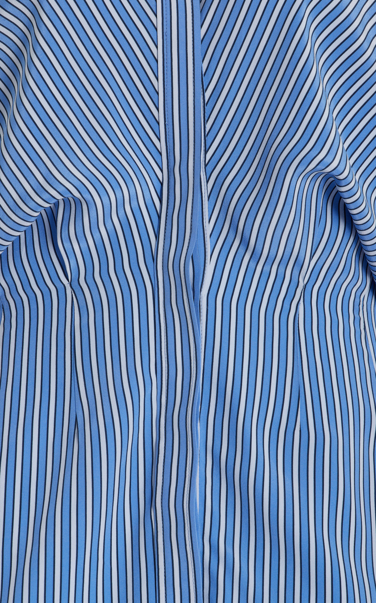 The Vera Silk Shirt Midi Dress blue - 3