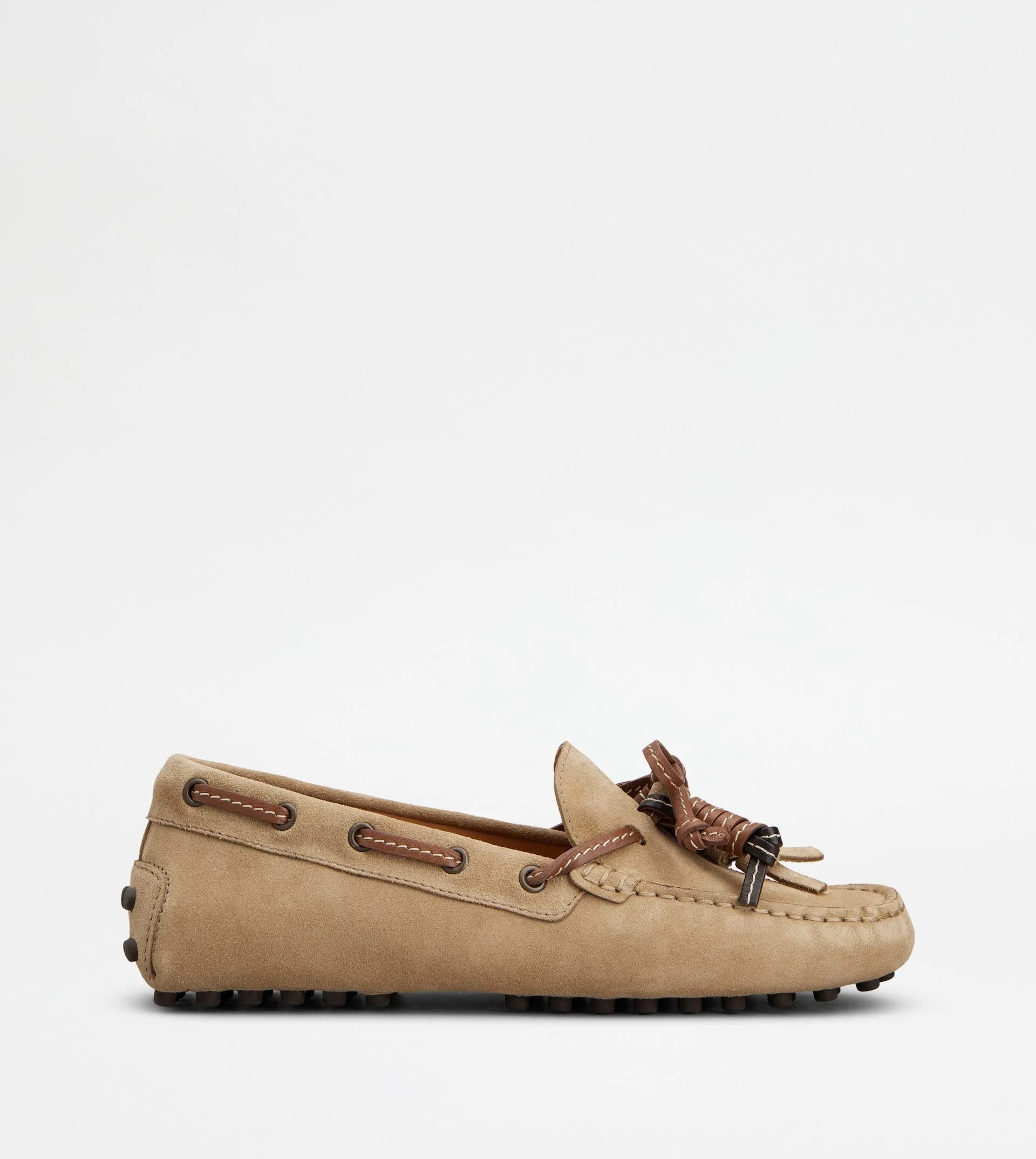 GOMMINO LOAFERS IN SUEDE - BROWN - 1