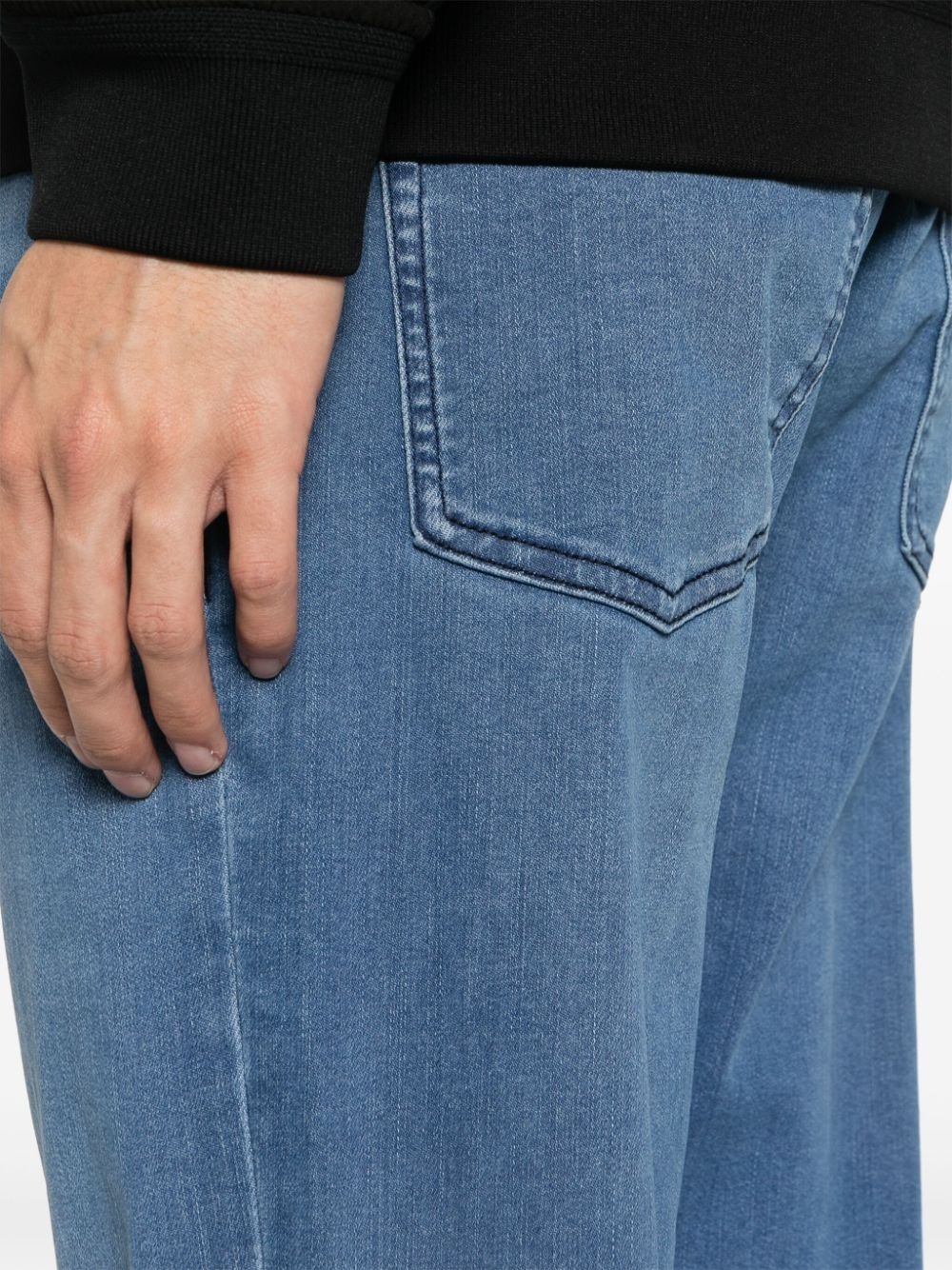 low-rise tapered-leg jeans - 5