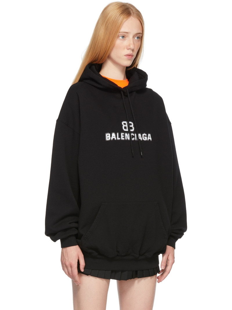 BALENCIAGA BB pixel logo hoodie outlook