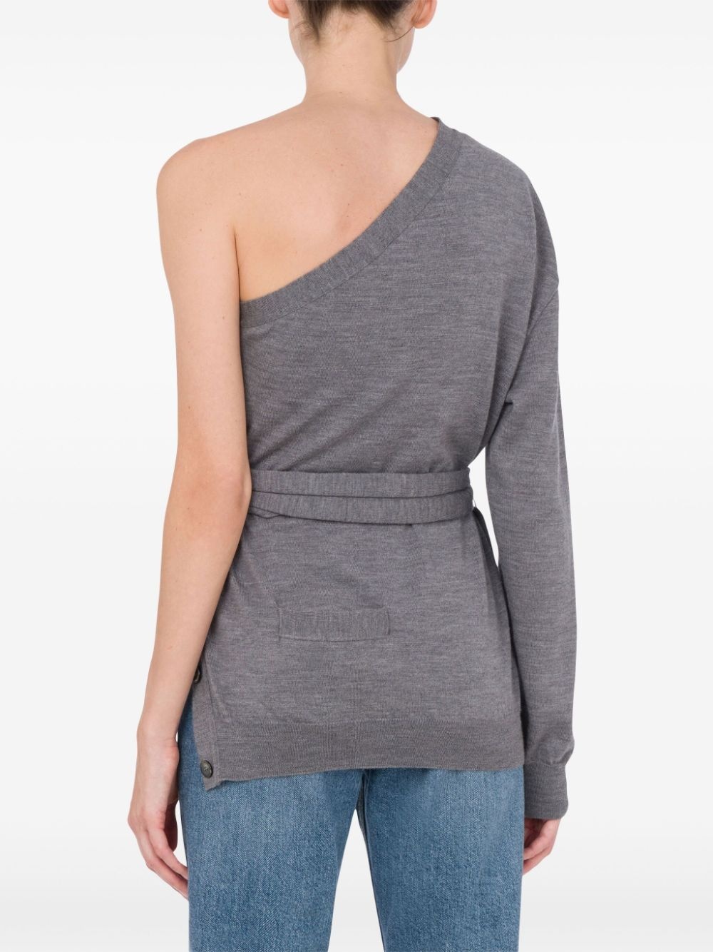 one-shoulder sweater - 3