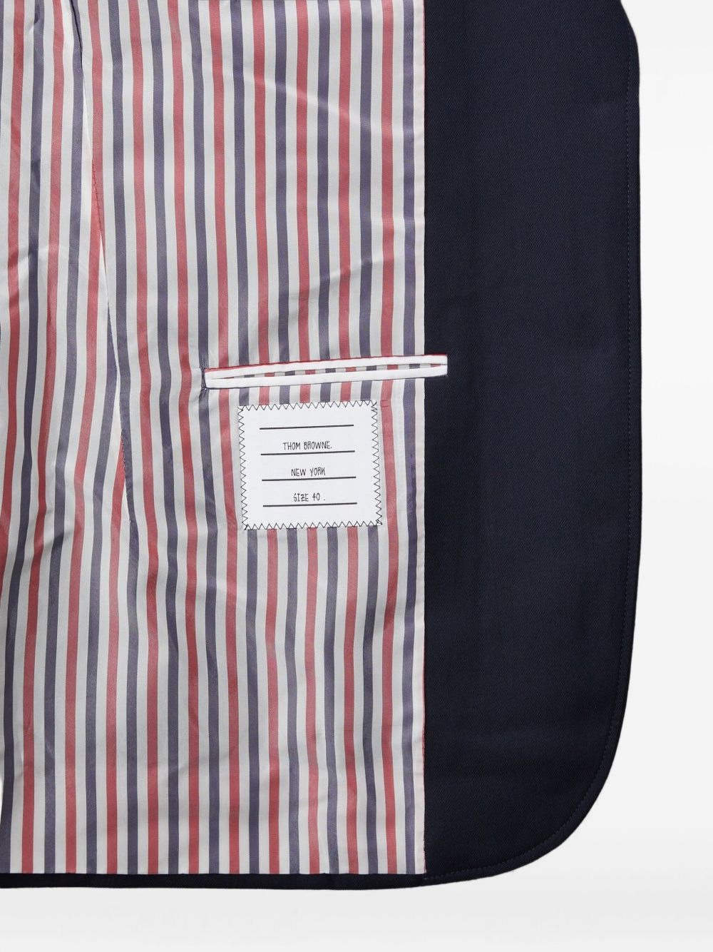 twill gold-button blazer - 5