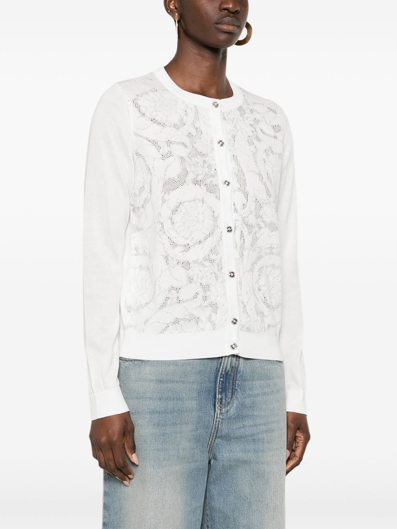 Baroque-pattern lace cardigan 3