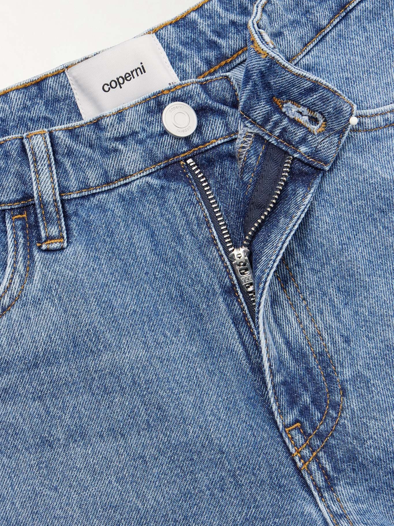 Paneled mid-rise straight-leg jeans - 5