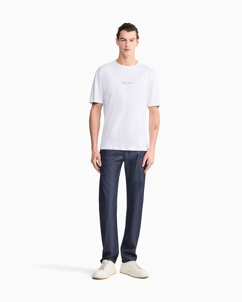 STRETCH COTTON DENIM TWILL JEANS 2