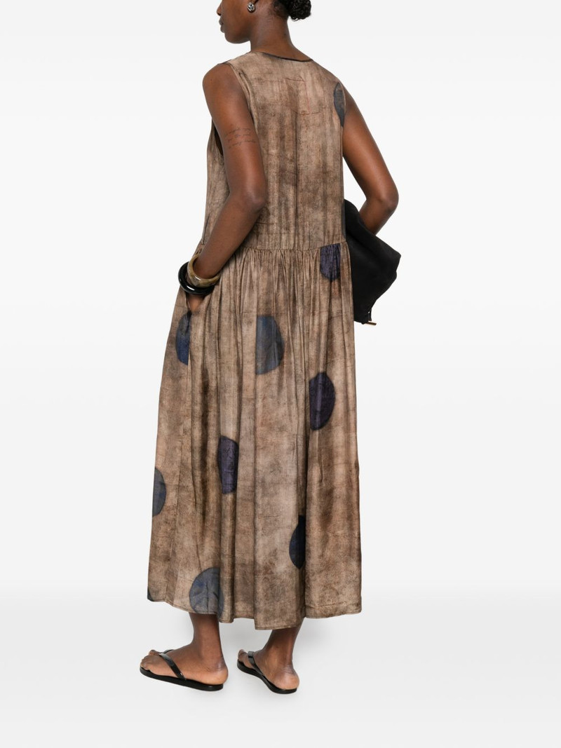 UMA WANG Ardal draped midi dress outlook