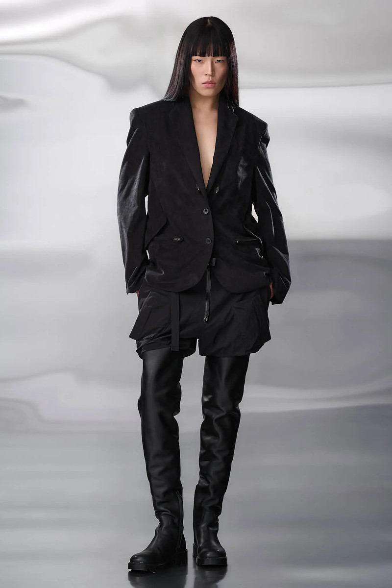 J130-TO Scrim Laced Ultra-Microfiber Blazer 45