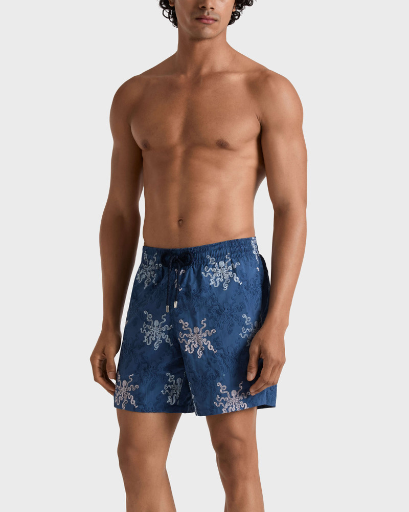 Vilebrequin MEN EMBROIDERED SWIM TRUNKS OCTOPUS IN STRIPES - LIMITED EDITION outlook
