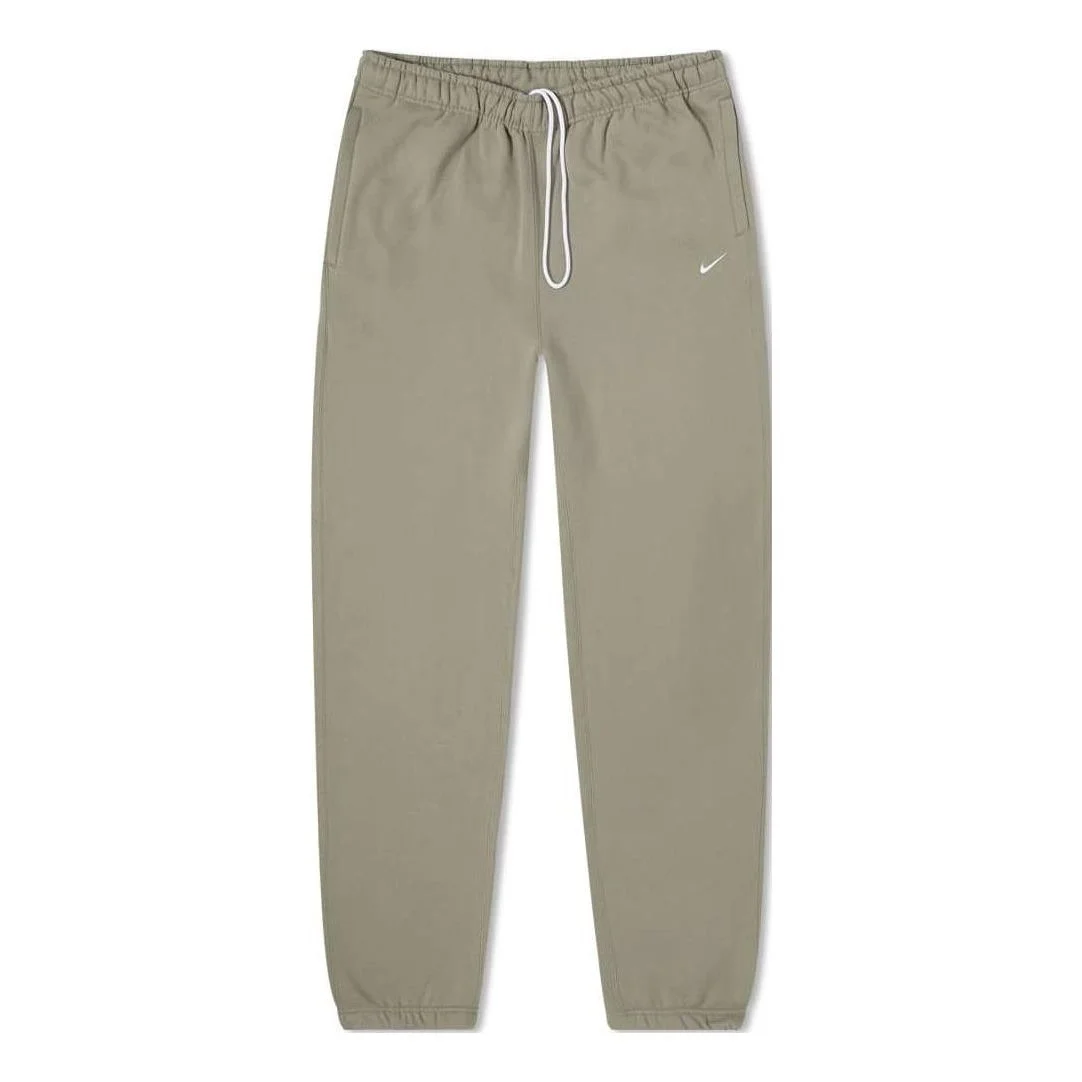 Men's Nike Logo Embroidered Bundle Feet Casual Solid Color Sports Pants/Trousers/Joggers Gray CW5460 - 1