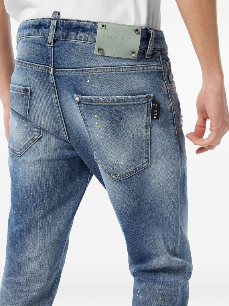 paint-splatter distressed jeans 4