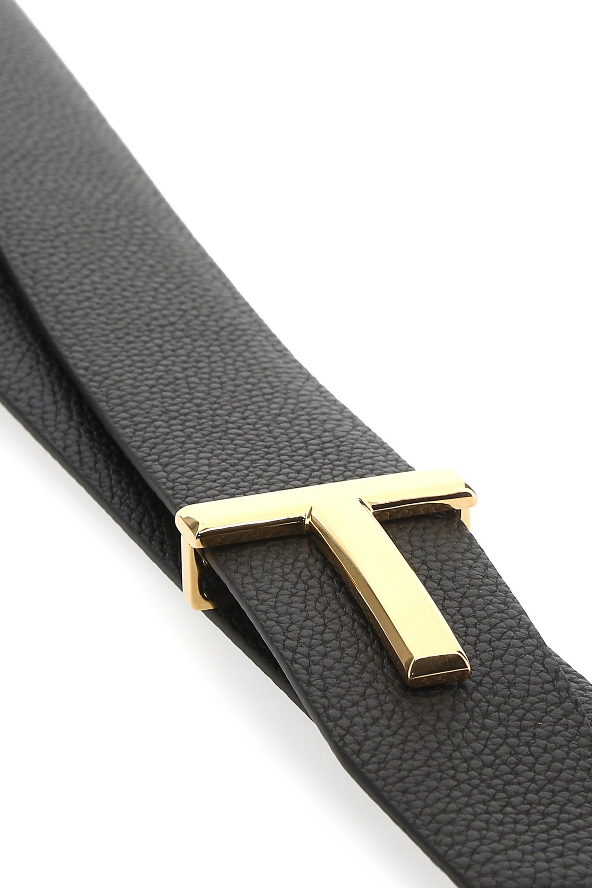 Dark brown leather belt - 4