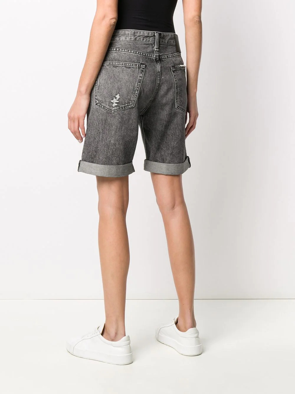 boyfriend denim shorts - 4