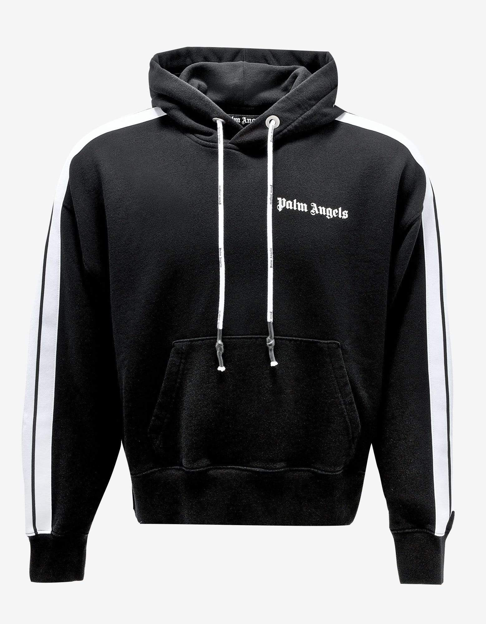 Palm Angels Black Fleece Track Hoodie - 1