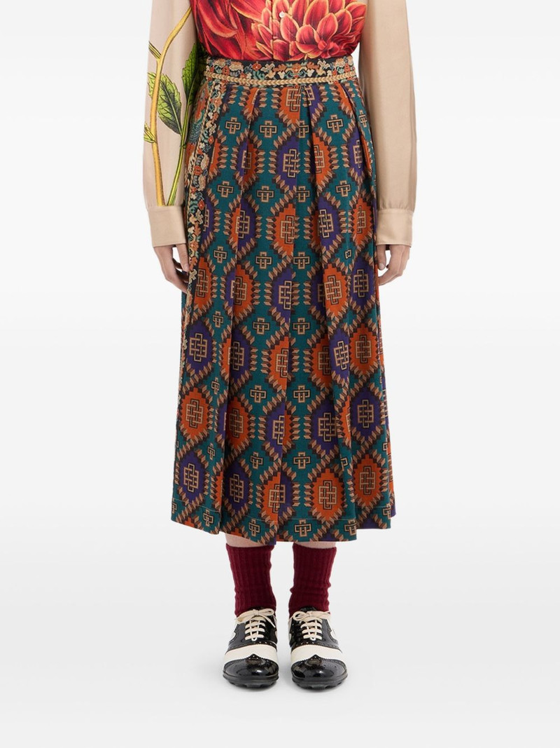 Pierre-Louis Mascia virgin wool pleated skirt outlook