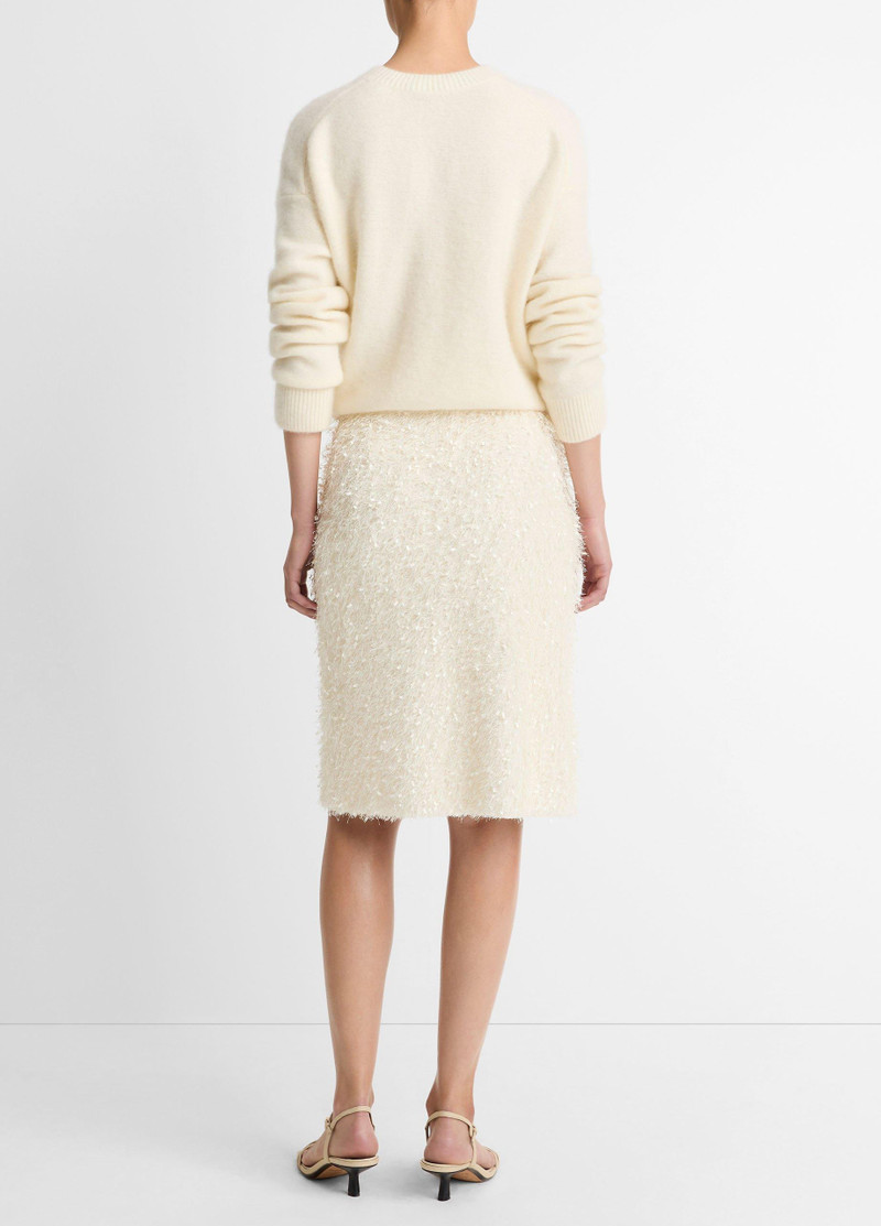 Vince Feathery-Fringe Knee Skirt outlook