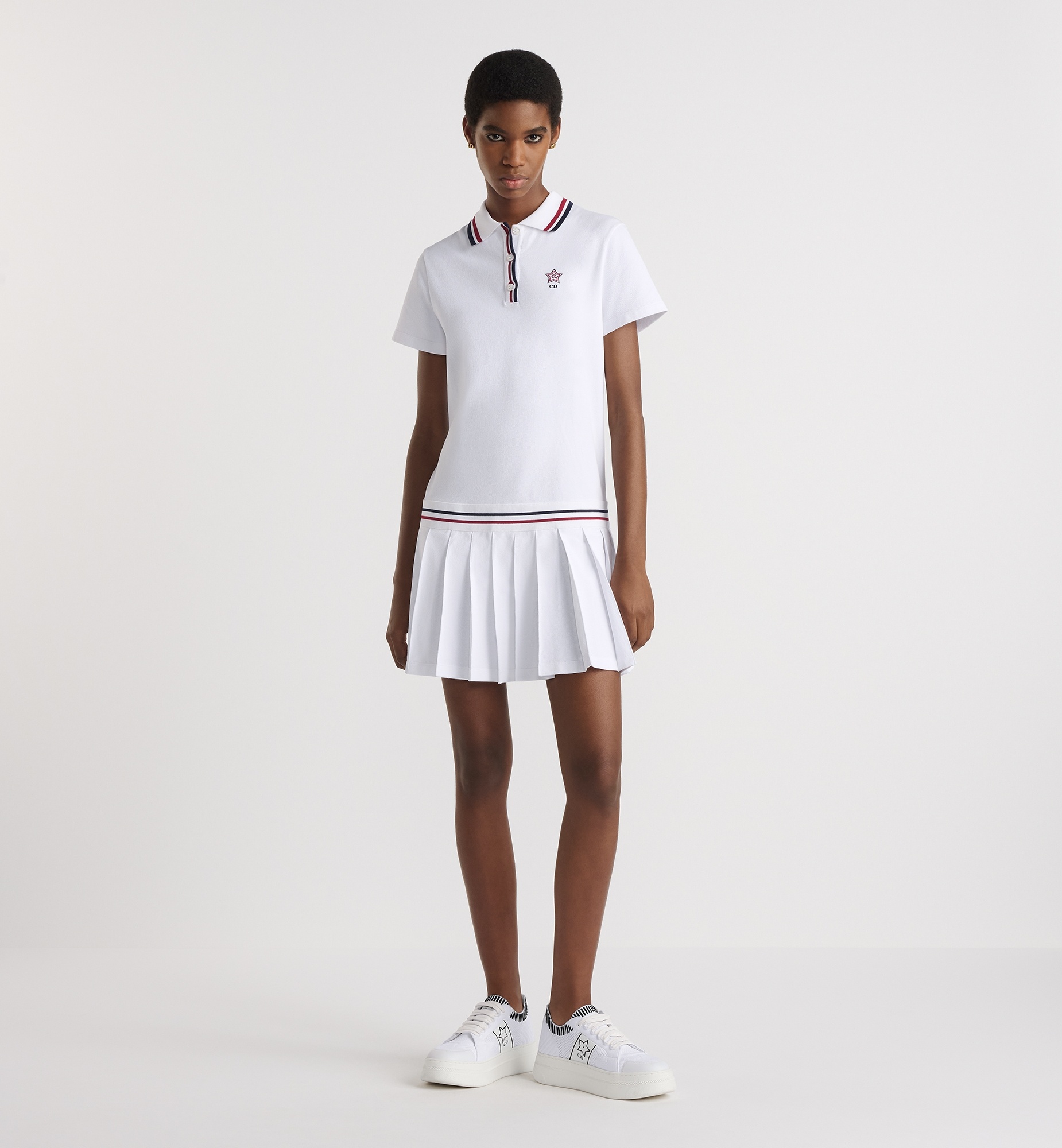 Dior Vibe Short Pleated Polo Dress - 2