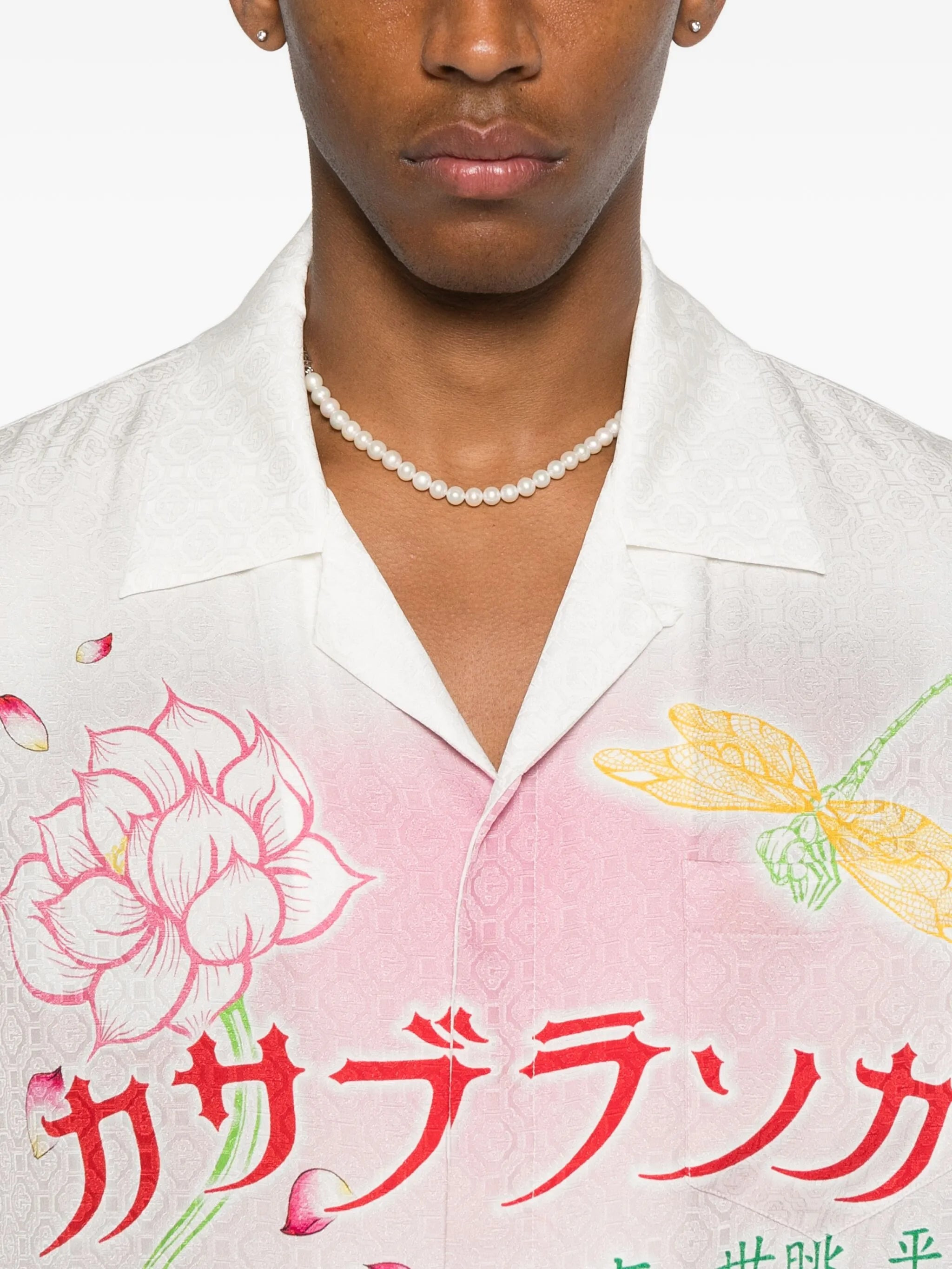 Casablanca Lotus-print Shirt - 3