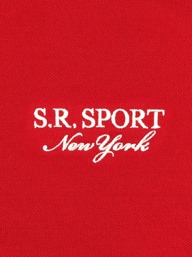 Sporty & Rich stripe-detail zip-up track jacket outlook