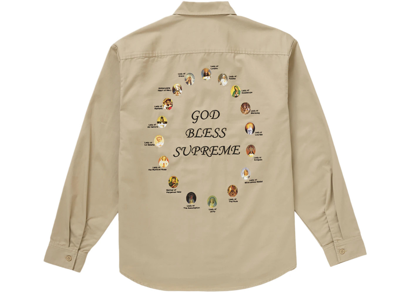 Supreme Our Lady Work Shirt Khaki - 2