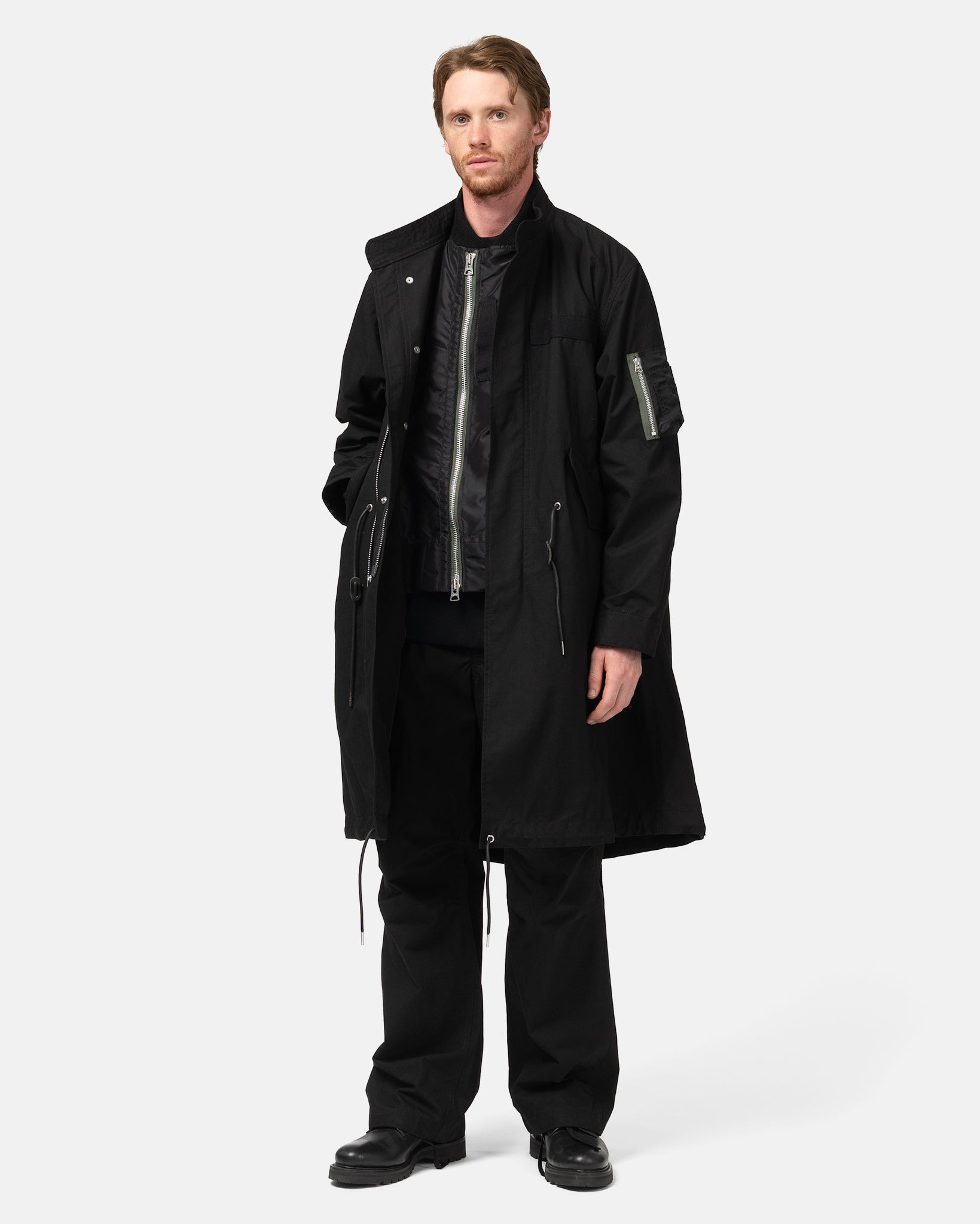 Rip Stop Coat Black - 2